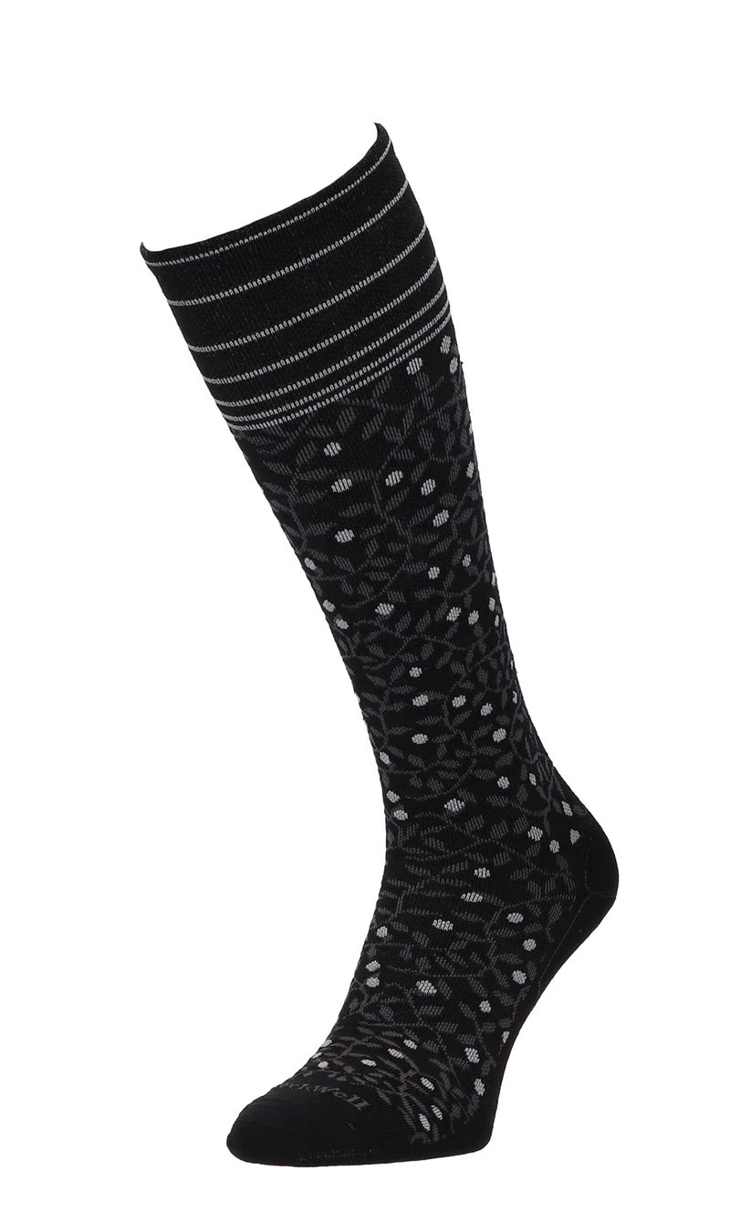 Sockwell New Leaf Non-Cushion Sock - Women's Black Medium/Large